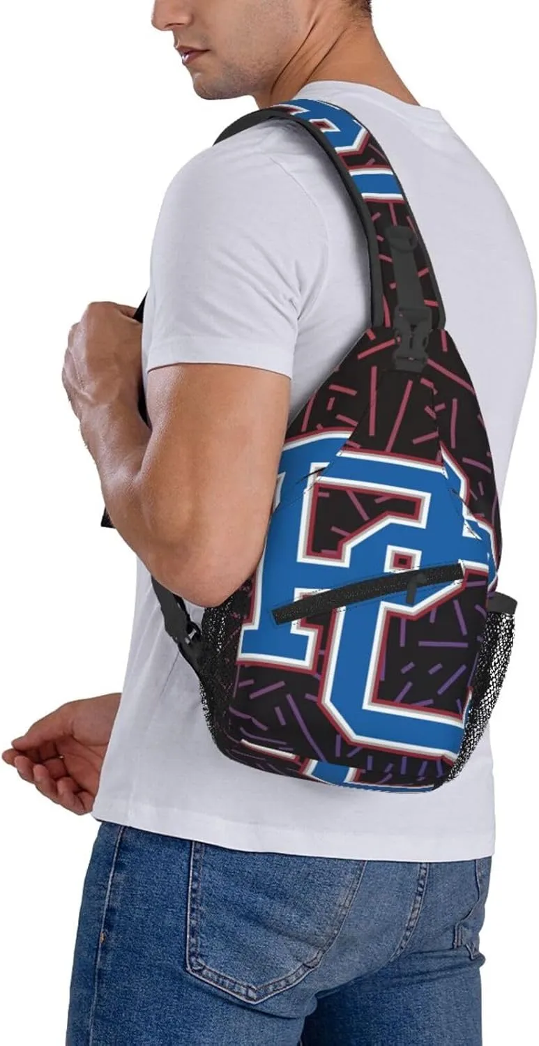 Presbyterian A College Logo Small Crossbody Backpack Sling Bag For Men Women Mini One Shoulder Chest Bags Gym Sport Travel Hiking Daypack