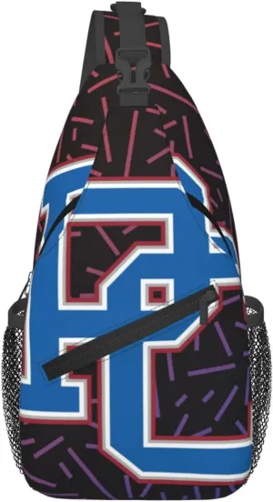 Presbyterian A College Logo Small Crossbody Backpack Sling Bag For Men Women Mini One Shoulder Chest Bags Gym Sport Travel Hiking Daypack