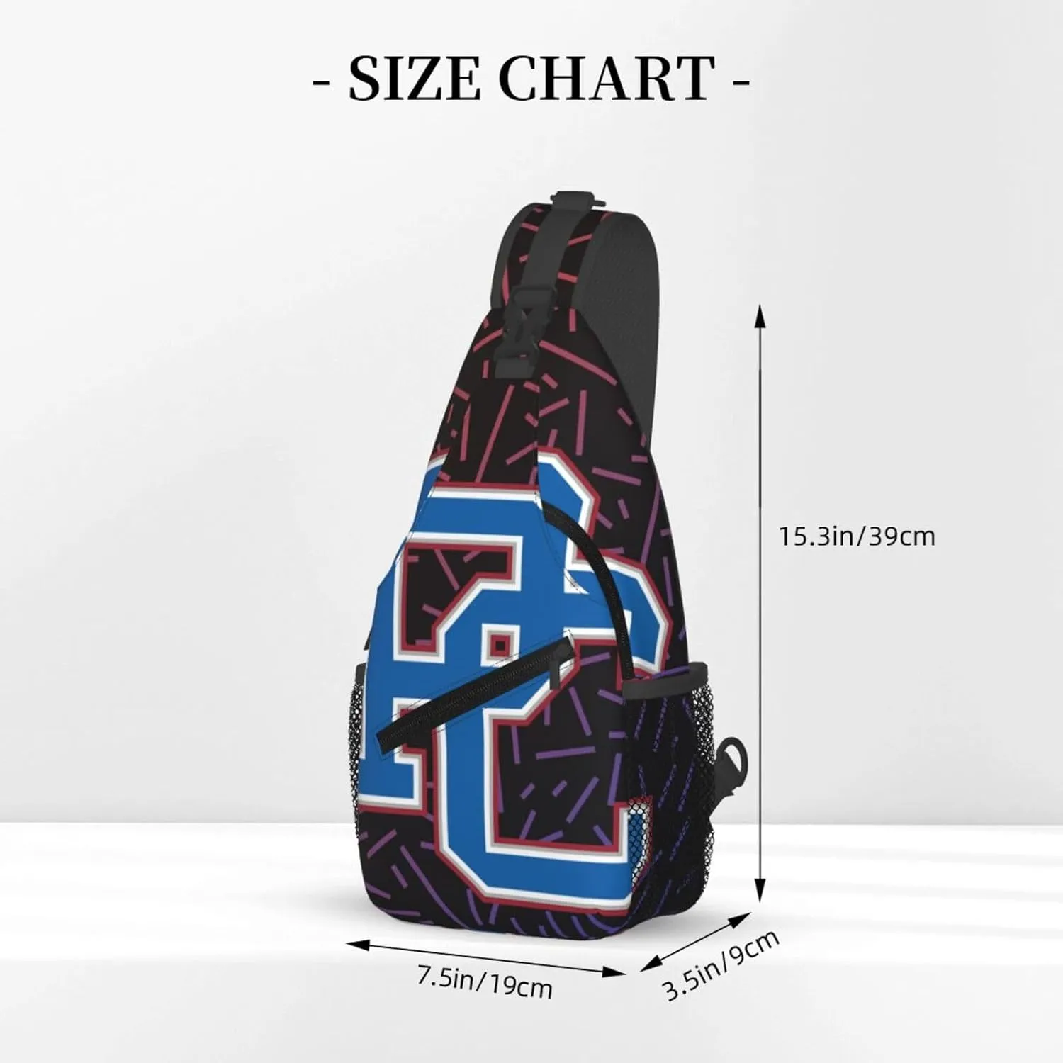 Presbyterian A College Logo Small Crossbody Backpack Sling Bag For Men Women Mini One Shoulder Chest Bags Gym Sport Travel Hiking Daypack