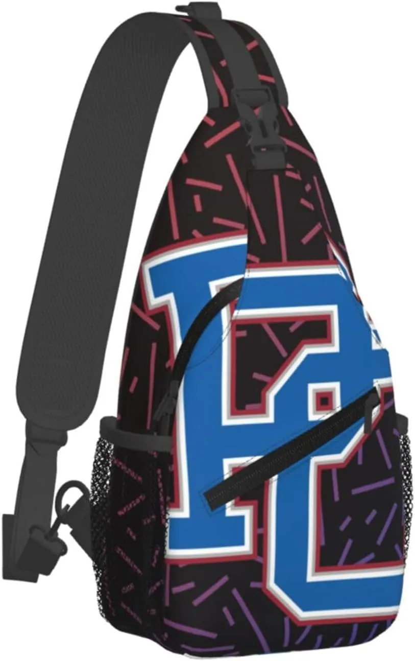 Presbyterian A College Logo Small Crossbody Backpack Sling Bag For Men Women Mini One Shoulder Chest Bags Gym Sport Travel Hiking Daypack