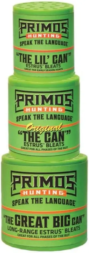 Primos The Can Family Pack Compact Design for Authentic Doe and Fawn Vocalizations
