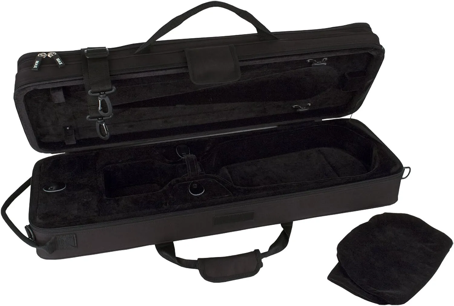 Pro Tec, 4-String Protec MX144 Violin Oblong MAX Case, Black, 4/4 Size