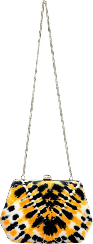 Proenza Schouler Women's Multi-Color Velour Leather Clutch Shoulder Bag