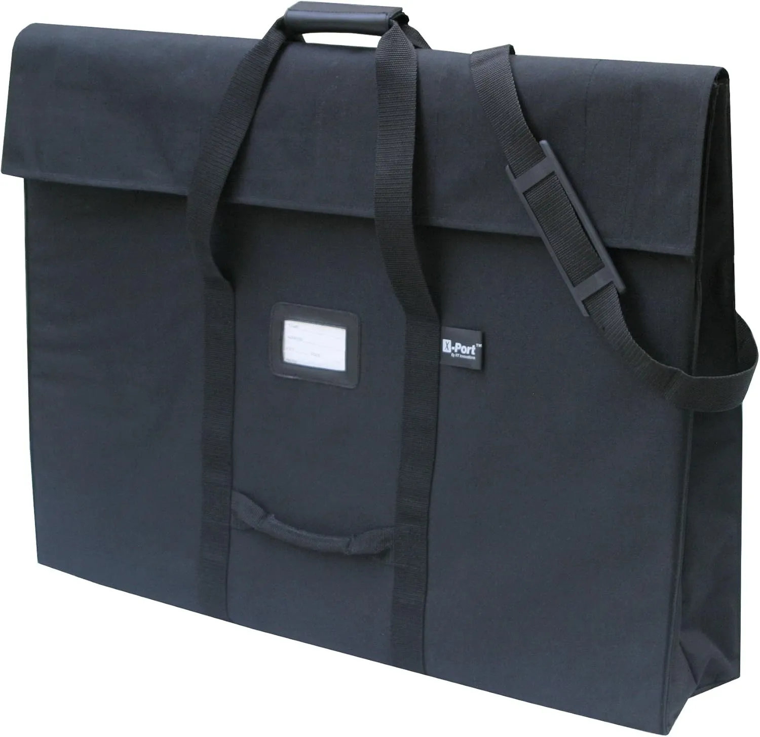 Professional Expandable Art Portfolio Case (23"x31"x6” expanded) for Artwork, Advertising, Photography, Foam Boards, Flat Screen Monitors & Presentation Displays – Top Loading with Rigid Sides