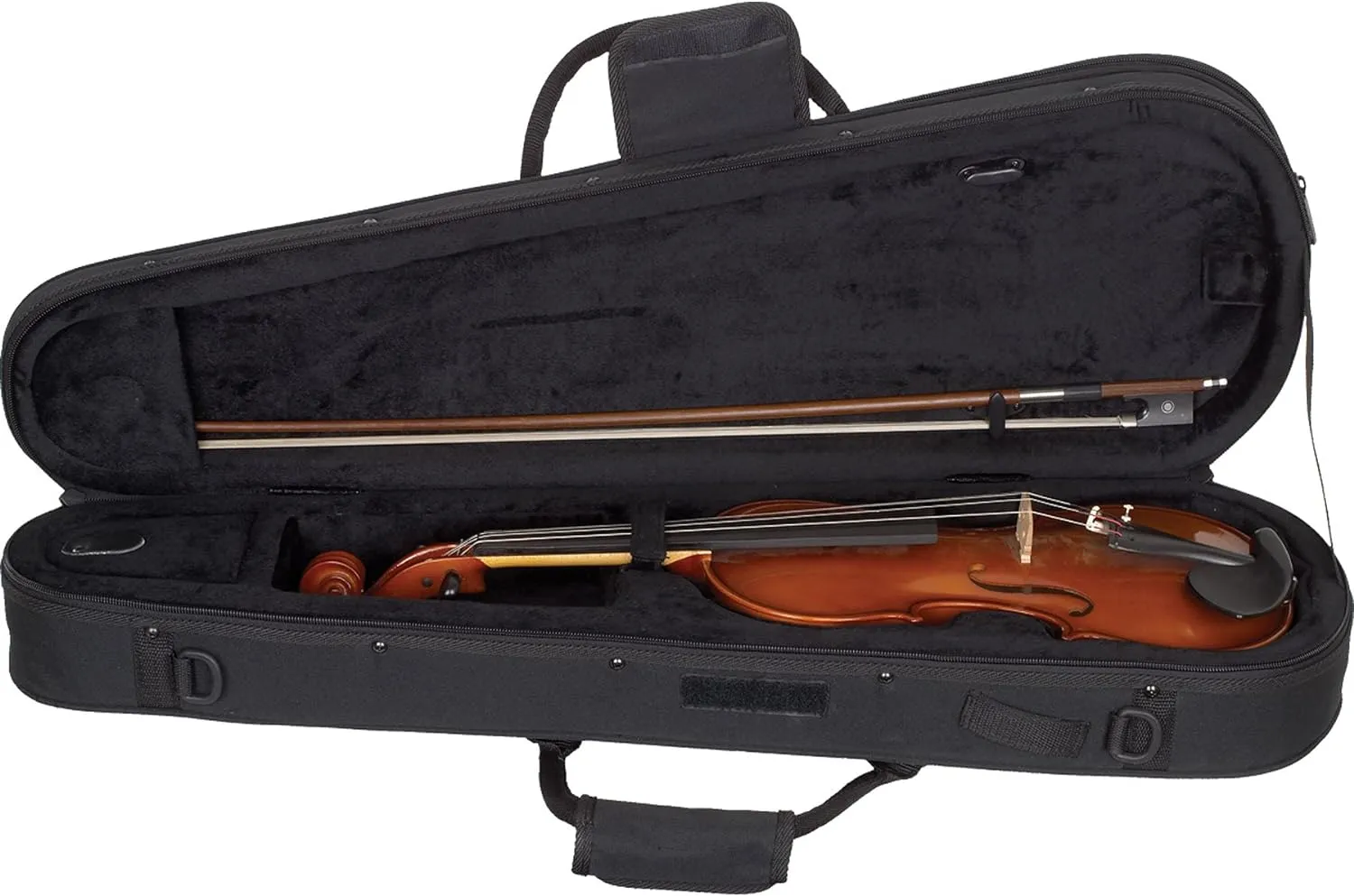 Protec MX044 4/4 Violin Shaped MAX Case, Black