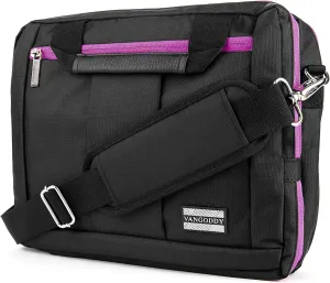 Pruple 2-in-1 10 11.6 12 inch Laptop Messenger Backpack Bag Compatible with Inspiron 11, Dell ChromeBook, Latitude 11 12, XPS 12