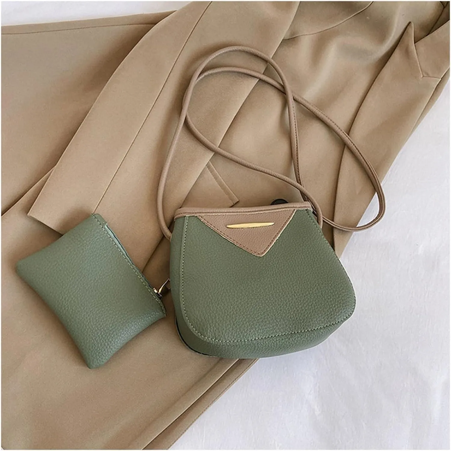 PU Leather Shoulder Bag College Crossbody Bag Tote Hobo Handbag Work PU Handbag and Purse for Women