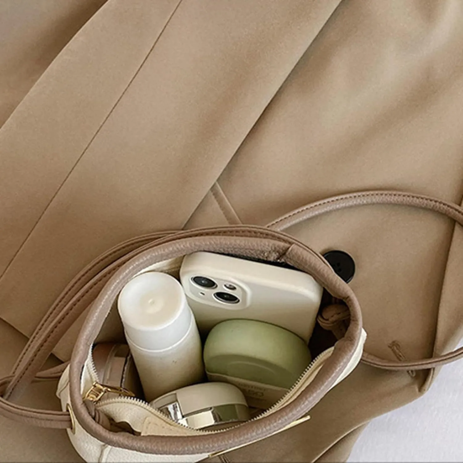 PU Leather Shoulder Bag College Crossbody Bag Tote Hobo Handbag Work PU Handbag and Purse for Women