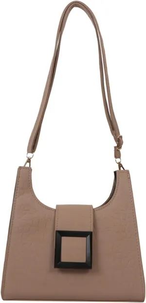 PU Leather Shoulder Bag Underarm Bag for Women Satchel Bag Cute Hobo Tote Handbag Clutch Purse, One Color, One Size