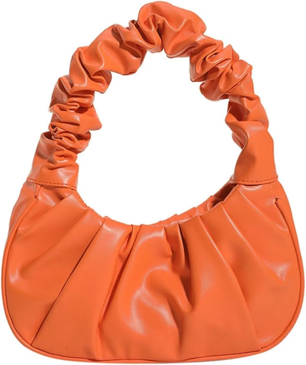 PU Leather Tote Bags for Women Small Tote Hobo Shoulder Bag PU Leather Hand Bag Underarm Bag for Work Travel