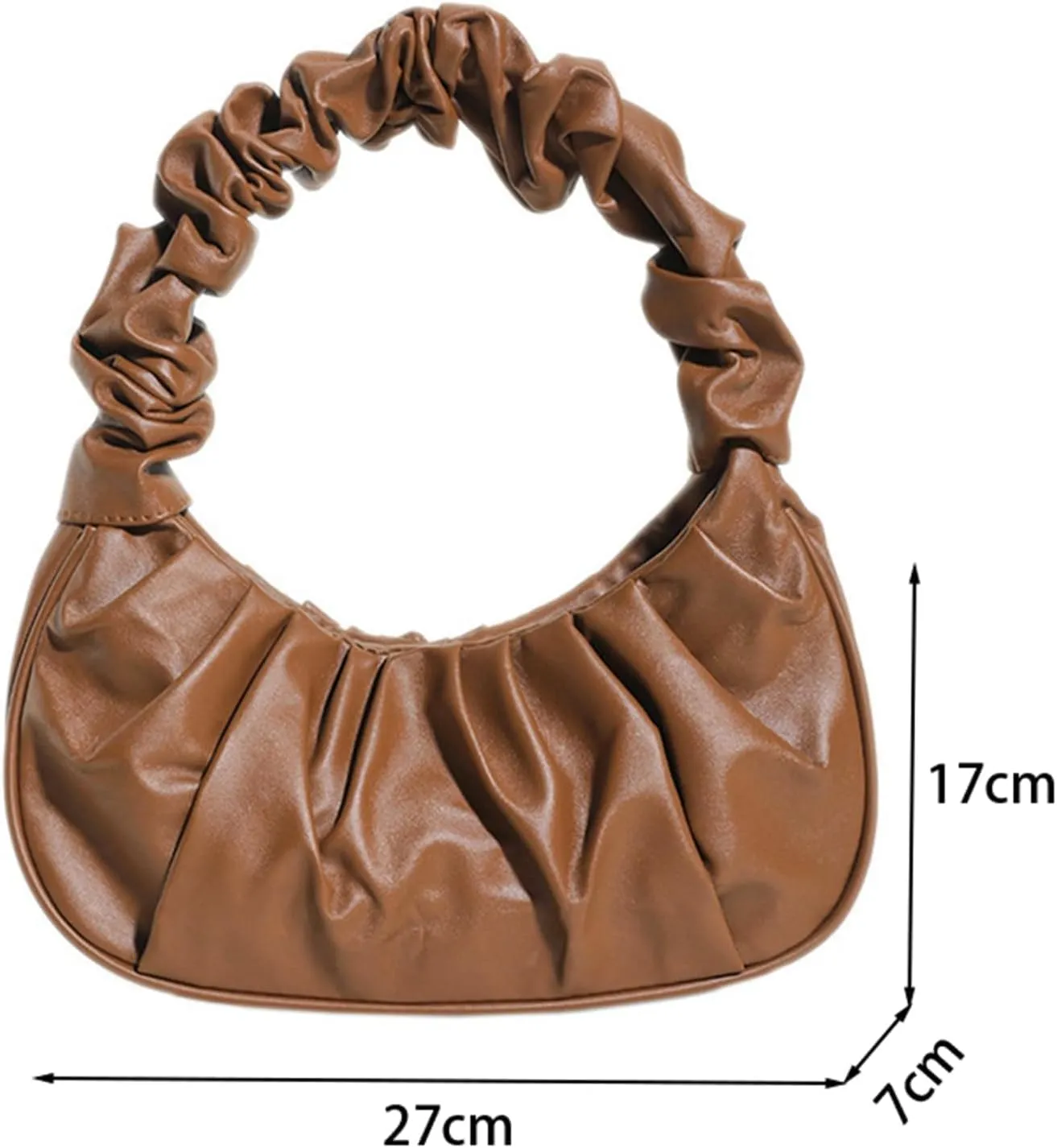 PU Leather Tote Bags for Women Small Tote Hobo Shoulder Bag PU Leather Hand Bag Underarm Bag for Work Travel