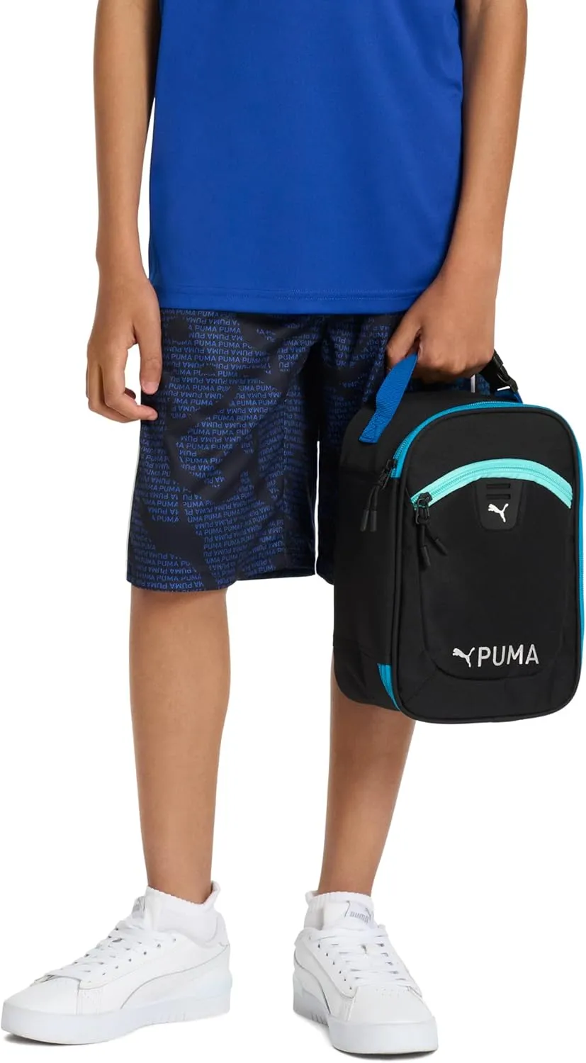 PUMA Unisex Kid's Rally Lunch Box, Black/Granite Heather, Small