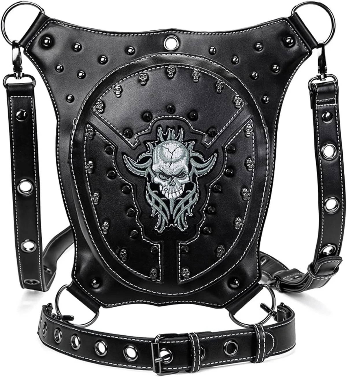 Punk Waist Bag Drop Leg Bag Outdoor Bike Motorcycles Cycling Hiking Pack Hip/Thigh Bag Utility Shoulder