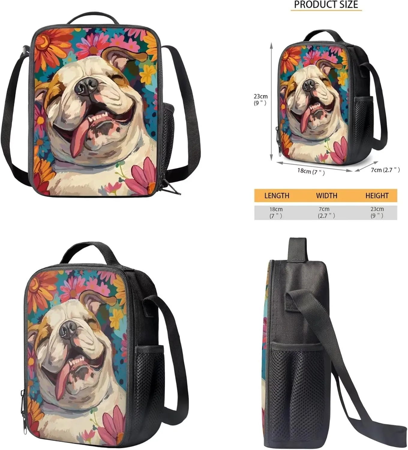 Puppdog Backpacks for Teens Girls Aesthetic 3rd to 5th Grade Portable School Backpack with Lunch Bag for Boys, Back to School Gifts