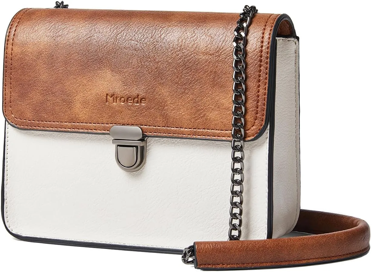 Quilted Crossbody Bags for Women 3-Pockets Crossbody Purses Vegan Leather Shoulder Handbags with Wide Strap