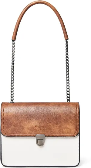 Quilted Crossbody Bags for Women 3-Pockets Crossbody Purses Vegan Leather Shoulder Handbags with Wide Strap