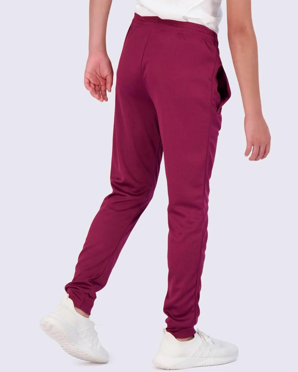 Real Essentials 3 Pack: Boy's Mesh Active Athletic Casual Jogger Sweatpants with Pockets
