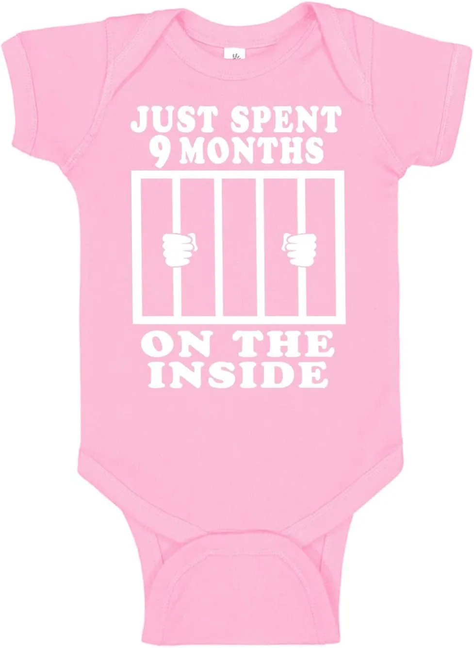 Reaxion Funny Cute Baby Boy Girl Handmade Clothes Infant Just Spent 9 Months On The Inside Bodysuits