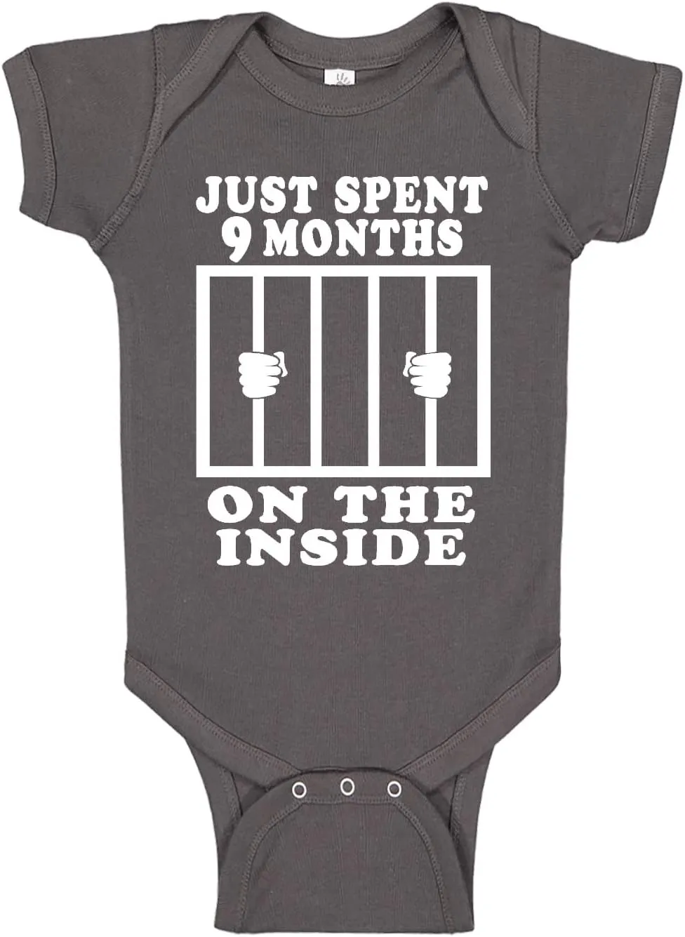 Reaxion Funny Cute Baby Boy Girl Handmade Clothes Infant Just Spent 9 Months On The Inside Bodysuits