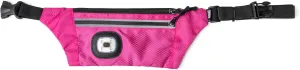 Reflective Sling/Fanny Pack with Removable Rechargable LED Light - Pink