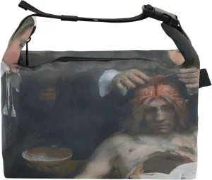 Rembrandt Anatomy Lesson Dr. Deijman Lunch Bag for Women Lunchbag with Shoulder Strap Lunchbox for Work Adults Animal Floral Insulated Bag for Adult
