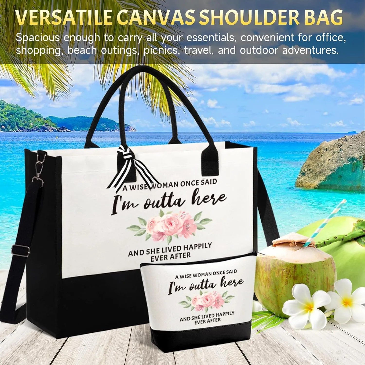 Retirement Gifts for Woman - Best Retired Gifts Ideas for Boss Lady, Manager, Coworker, Mom, Teacher, Nurse, Employee, Friends - Funny Cool Coworker Leaving, Farewell, Going Away, Goodbye Bags