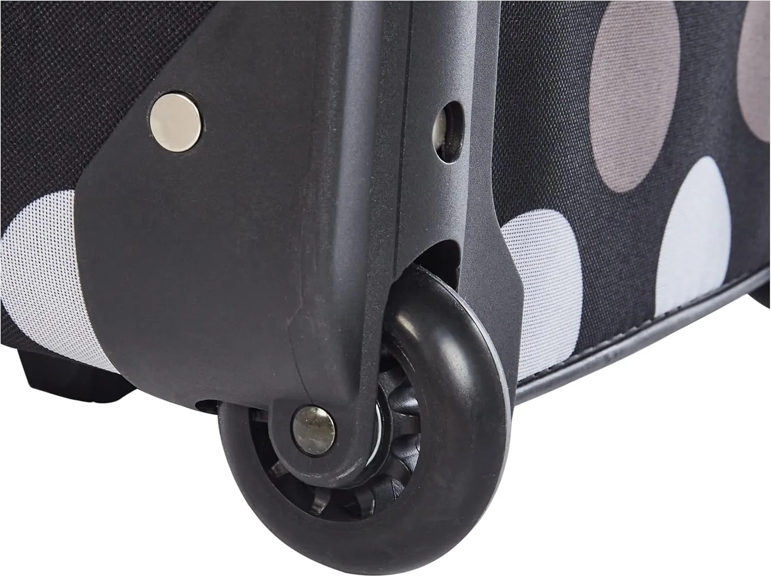 Rockland Fashion Softside Upright Luggage Set, Expandable, New Black Dot, 2-Piece (14/19)