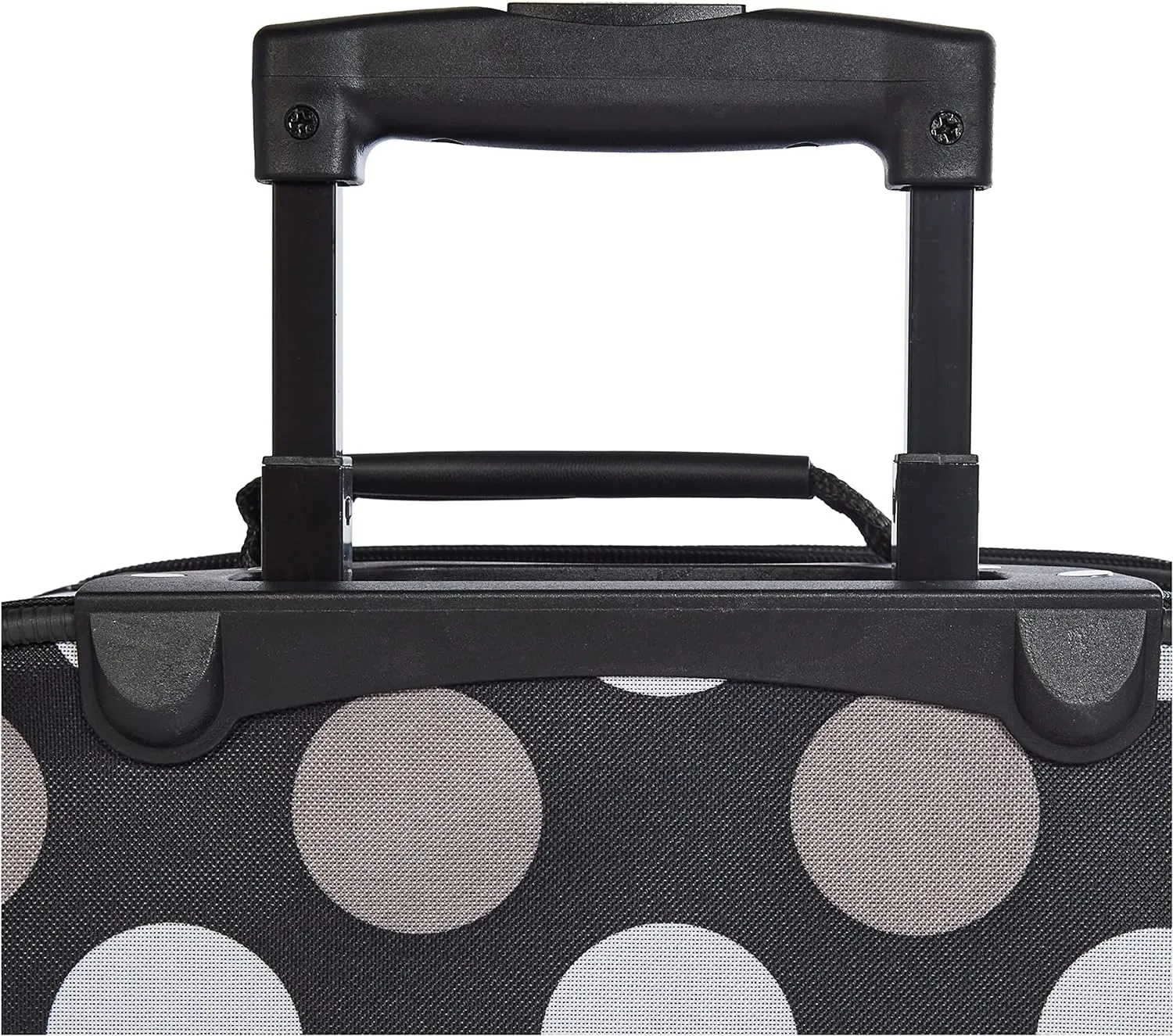 Rockland Fashion Softside Upright Luggage Set, Expandable, New Black Dot, 2-Piece (14/19)