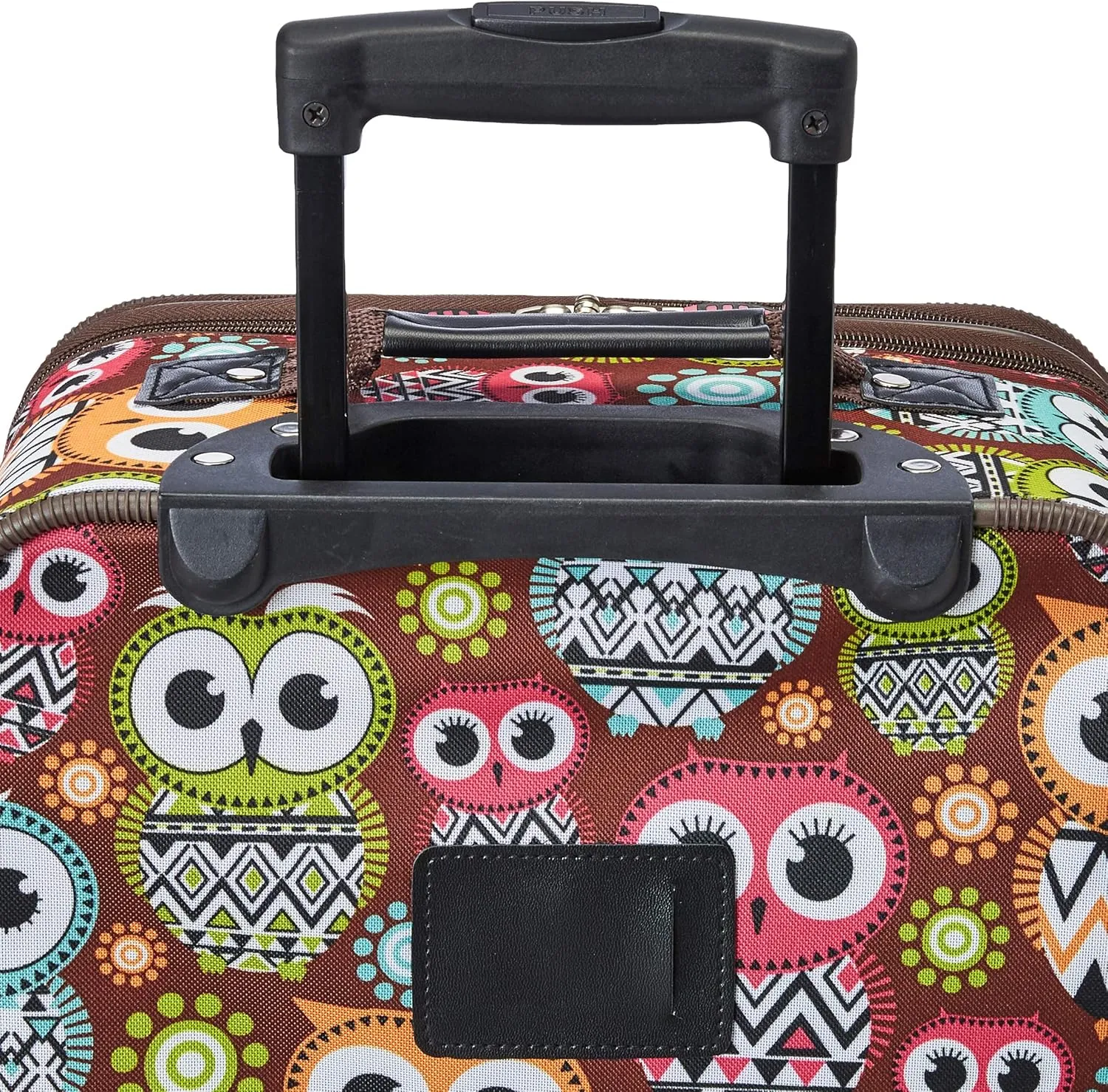 Rockland Fashion Softside Upright Luggage Set, Expandable, Owl, 2-Piece (14/19)