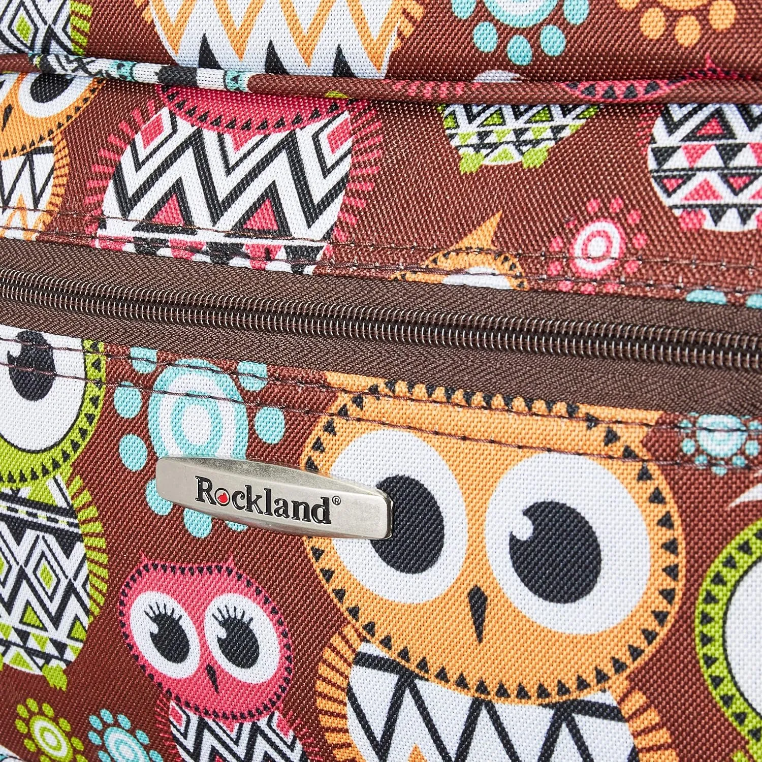 Rockland Fashion Softside Upright Luggage Set, Expandable, Owl, 2-Piece (14/19)
