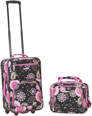 Rockland Fashion Softside Upright Luggage Set, Expandable, Pucci, 2-Piece (14/19)