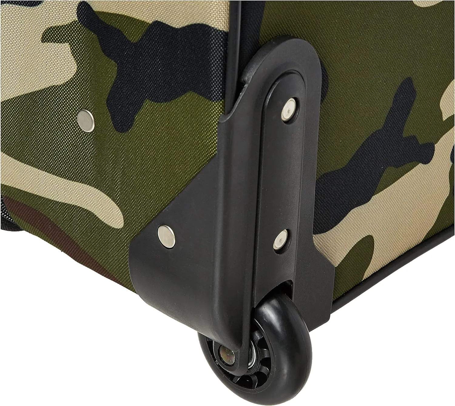 Rockland Fashion Softside Upright Luggage Set,Expandable, Wheel, Telescopic Handle, Camouflage, 2-Piece (14/19)
