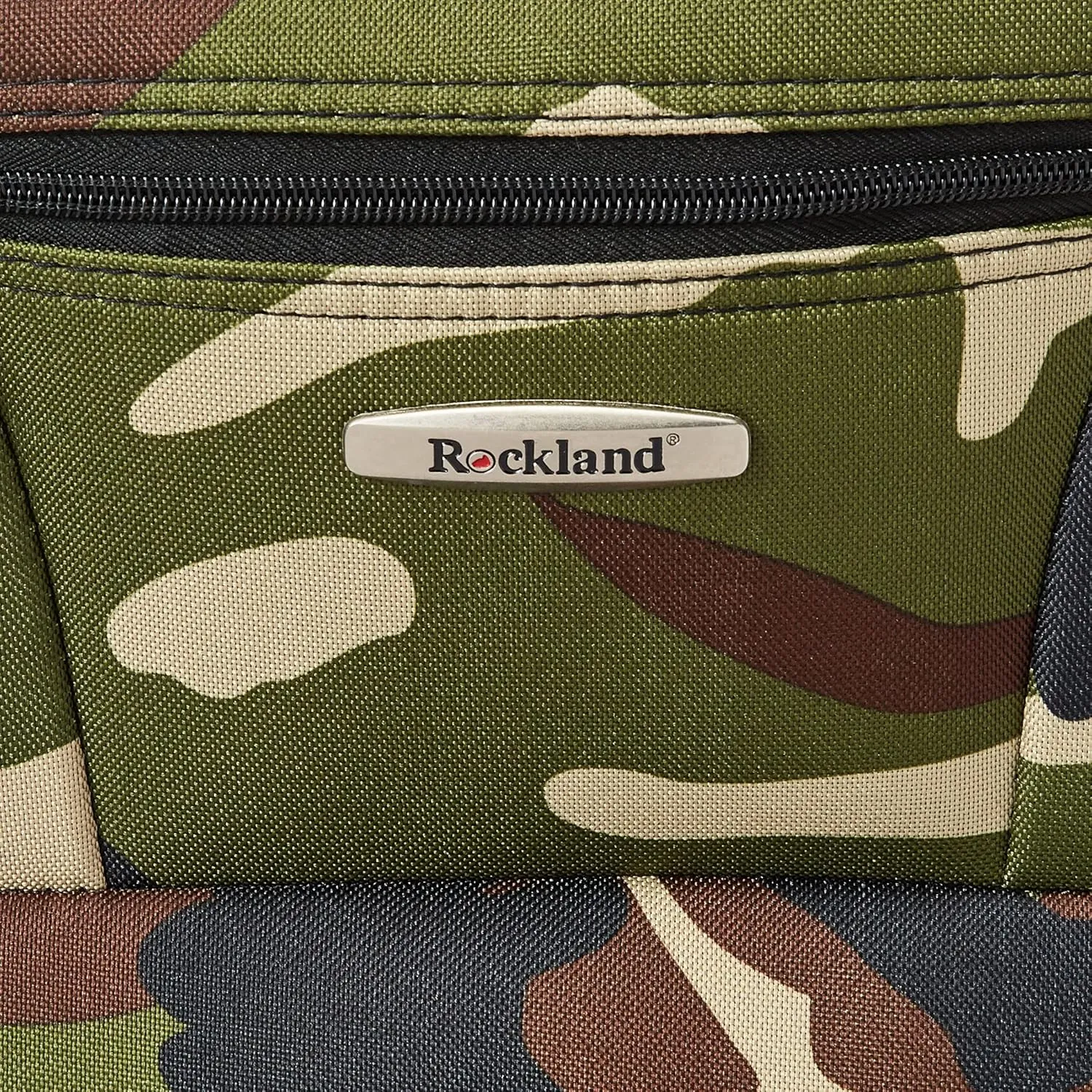 Rockland Fashion Softside Upright Luggage Set,Expandable, Wheel, Telescopic Handle, Camouflage, 2-Piece (14/19)