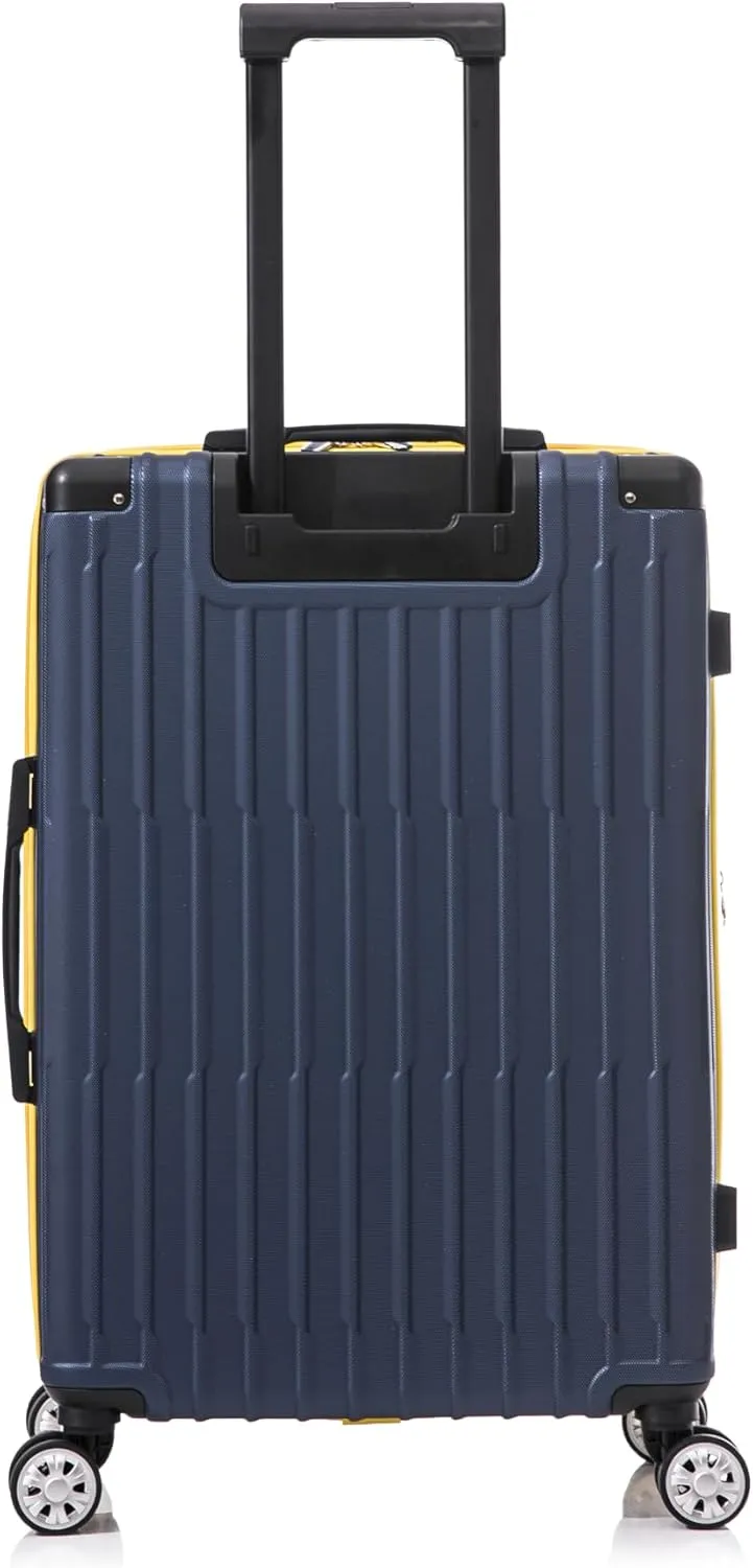 Rockland Hardside Spinner Wheel Carry On with Tote Luggage Set, Navy