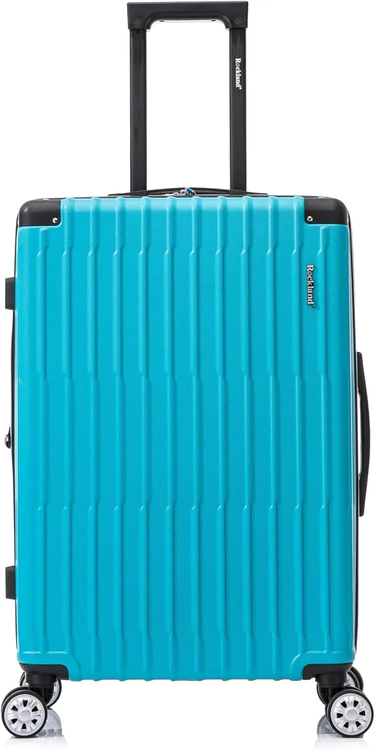 Rockland Hardside Spinner Wheel Carry On with Tote Luggage Set, Turquoise