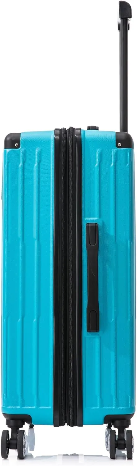 Rockland Hardside Spinner Wheel Carry On with Tote Luggage Set, Turquoise