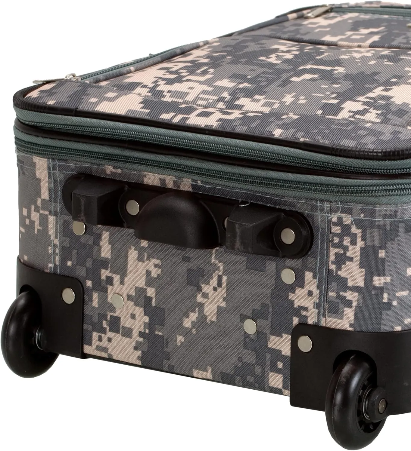 Rockland Journey Fashion Softside Expandable Upright Luggage, ACU CAMO, 4-Piece Set (14/19/24/28)