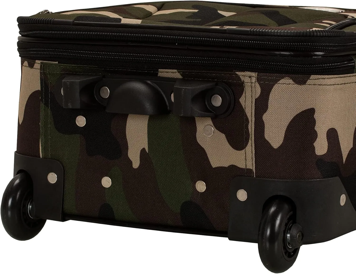 Rockland Journey Softside Upright Luggage Set, Expandable, Camouflage, 4-Piece (14/19/24/28)