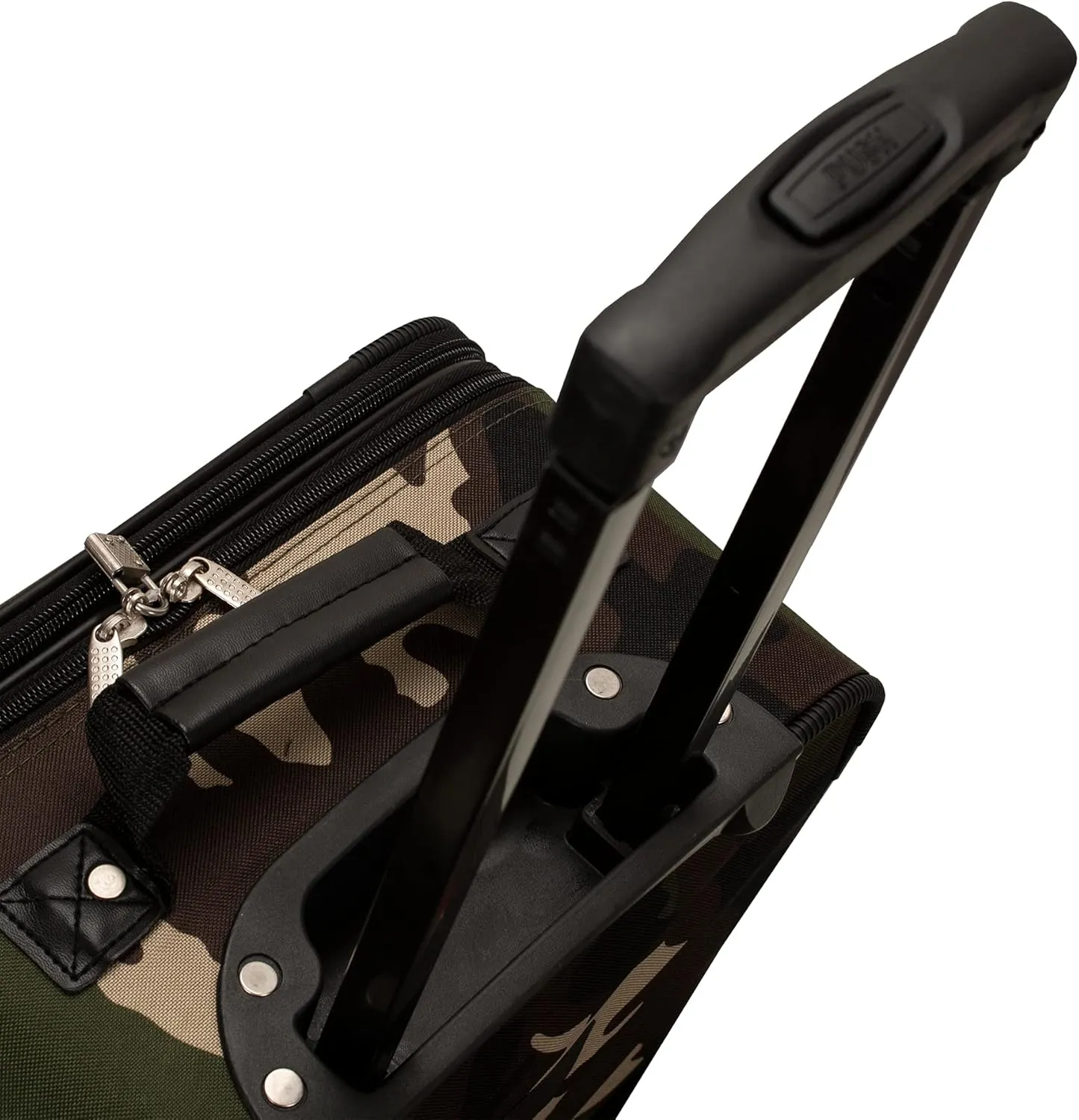 Rockland Journey Softside Upright Luggage Set, Expandable, Camouflage, 4-Piece (14/19/24/28)