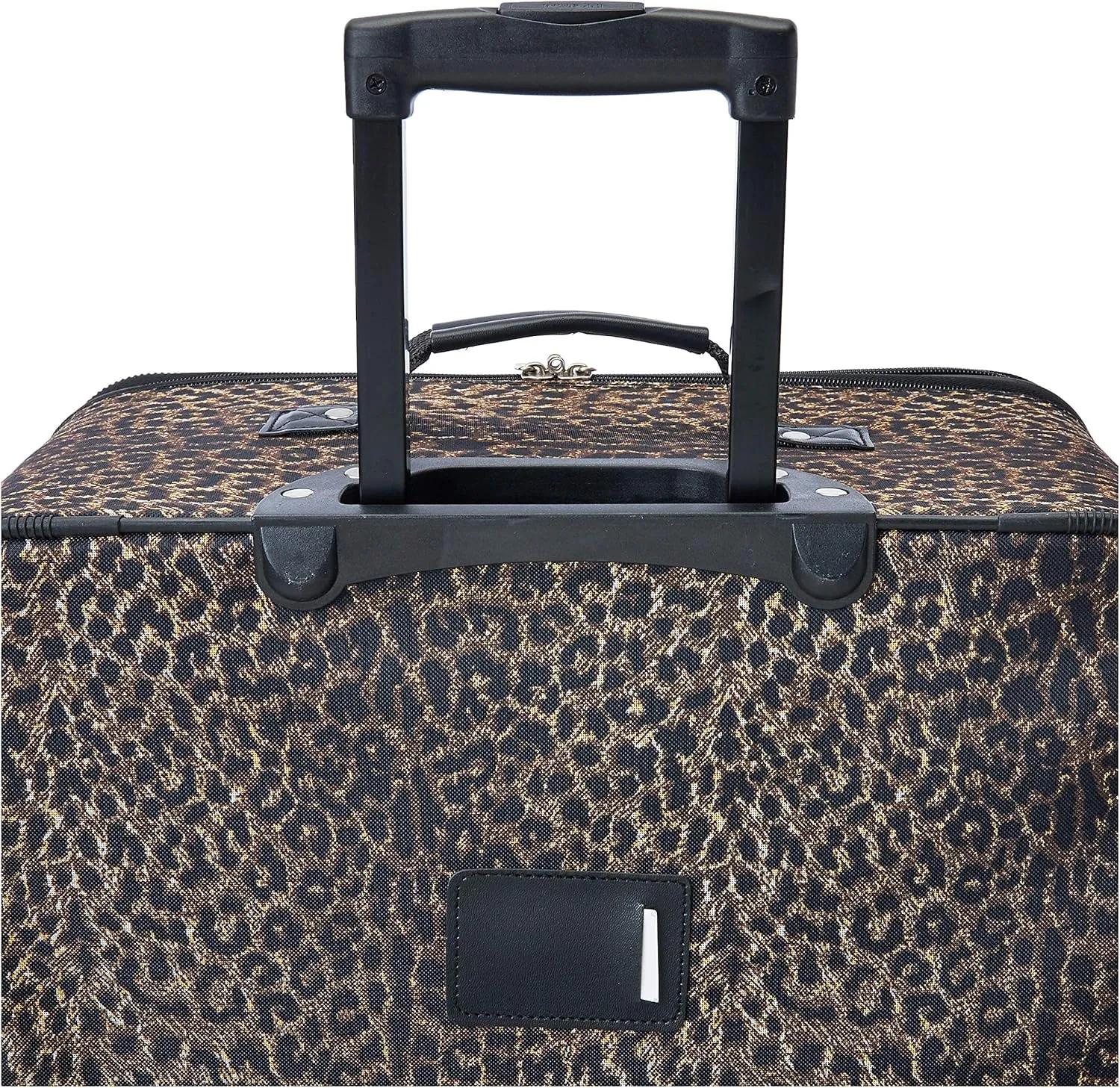 Rockland Jungle Softside Upright Luggage, Leopard, 4-Piece Set (14/19/24/28)