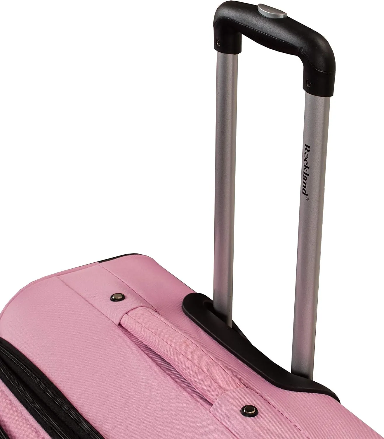 Rockland Softside Spinner Wheel Luggage, Pink, 5-Piece Set (14/29/24/28/32)