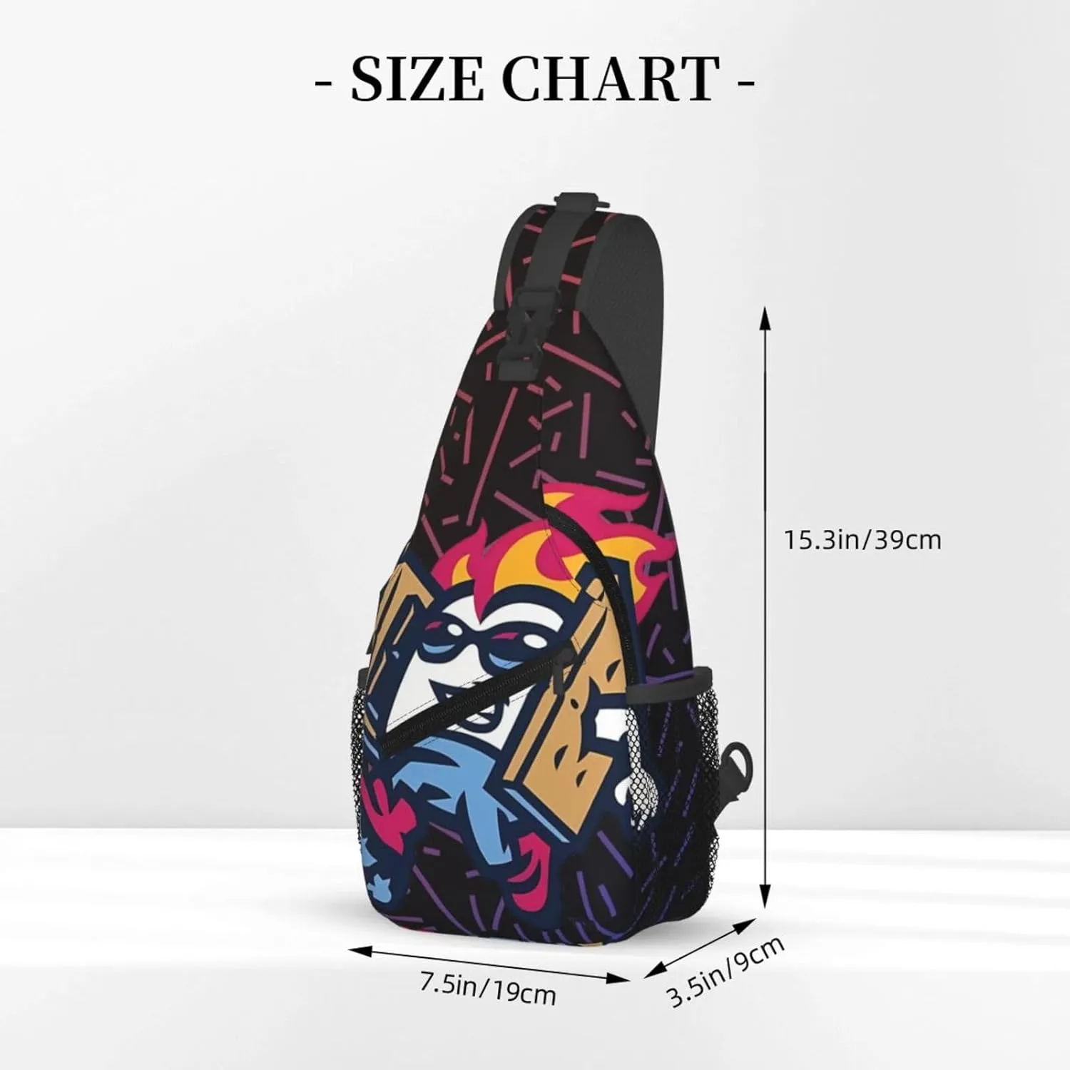 Rocky Mountain Vibes Crossbody For Men Women Sling Chest Bag Shoulder Bag Lightweight One Strap Backpack Multipurpose Travel Hiking Daypack