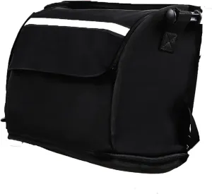 Rollator Walker Storage Bag – Expandable Organizer with Shoulder Strap & Reflective Strip, 16.3"x7.1"x11.4"-26", Large Capacity Accessory for Mobility Aids