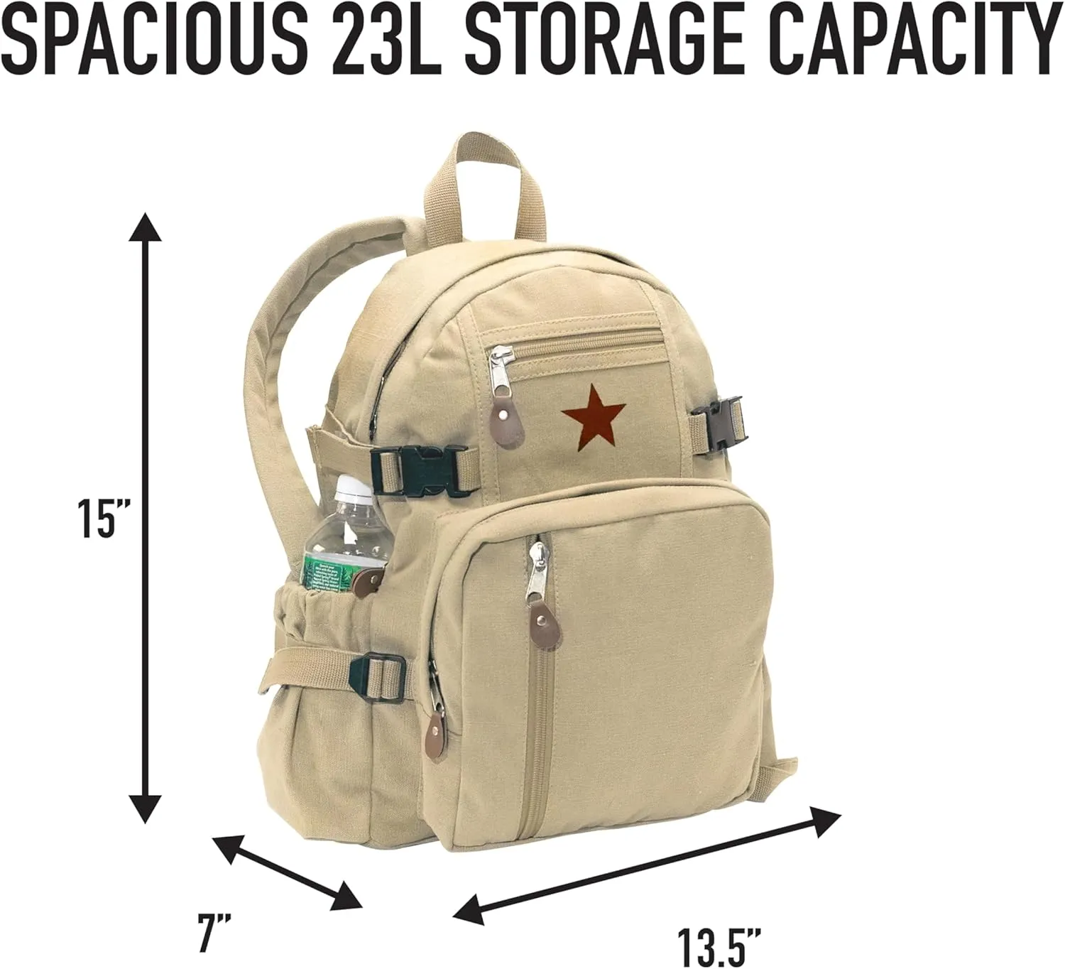 Rothco 8558: Vintage Canvas Compact Backpack