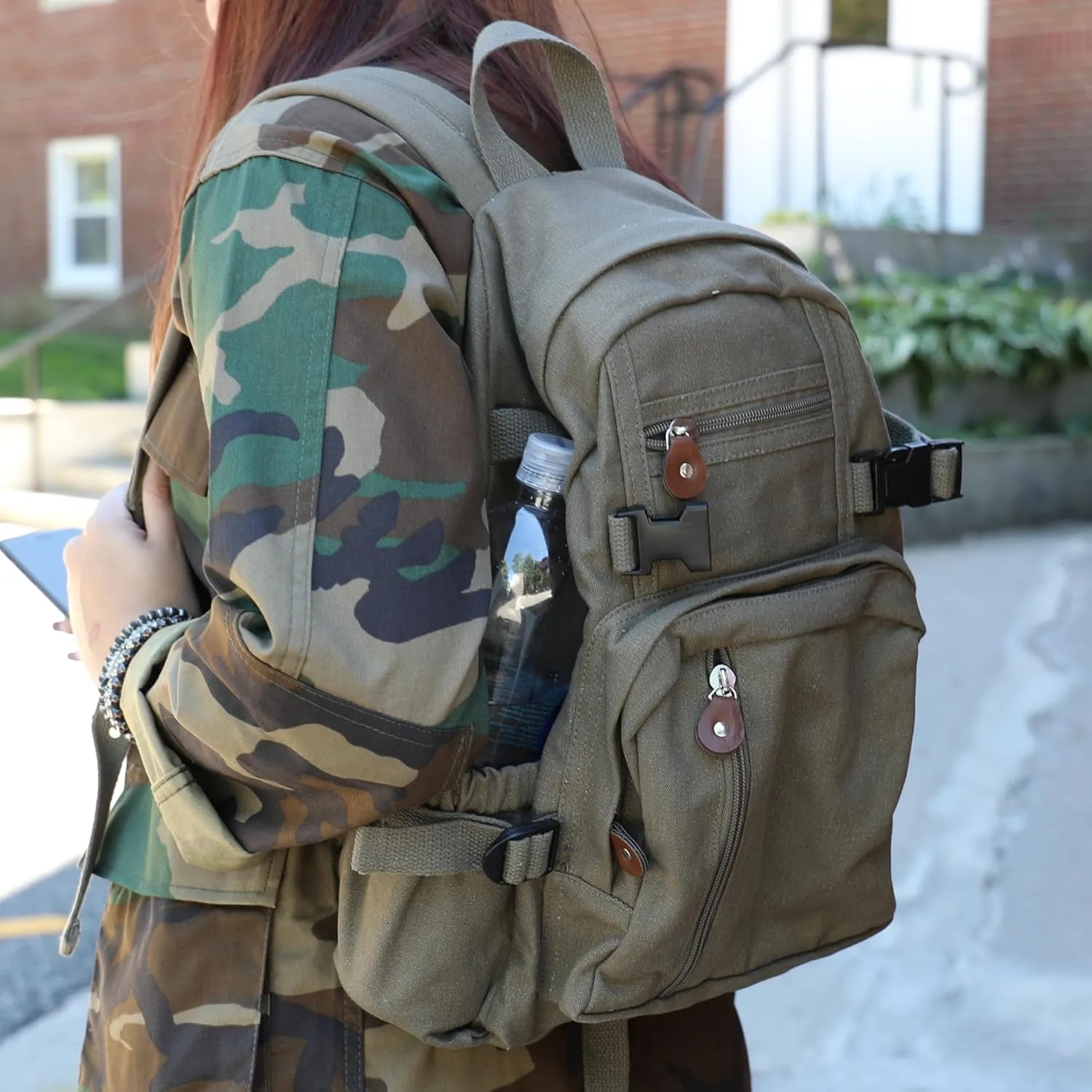 Rothco 8558: Vintage Canvas Compact Backpack
