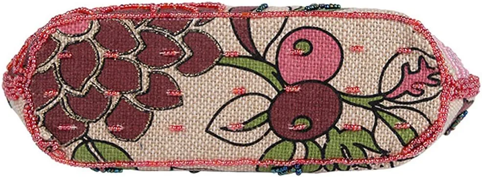ROUROU Retro Hollow Handbag for Women Linen Shoulder Bag Evening Clutch Bag Kiss Lock Crossbody Bag Wedding Purse