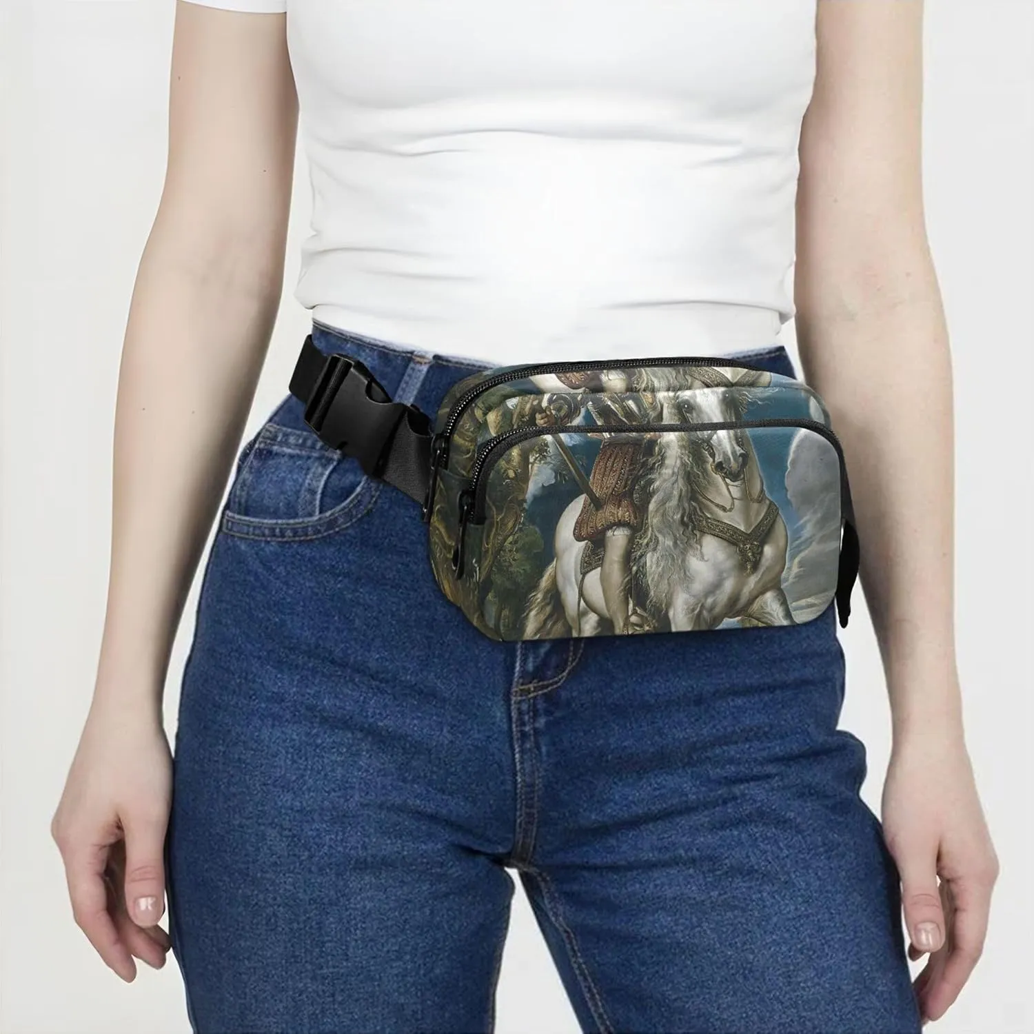 Rubens Equestrian Duke Lerma Fanny Pack for Women Hip Pouch Belt Bag Waterproof Neon Cross Body Waist Purse