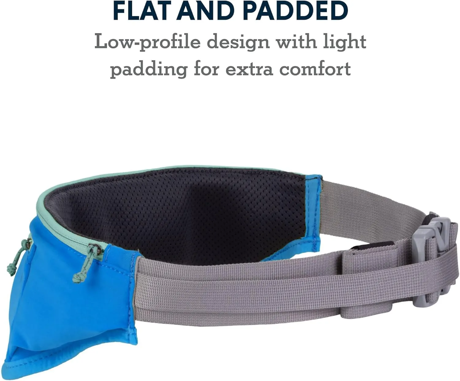Ruffwear, Trail Runner Belt, Hands Free Adjustable with Pocket, Blue Pool, Large/X-Large