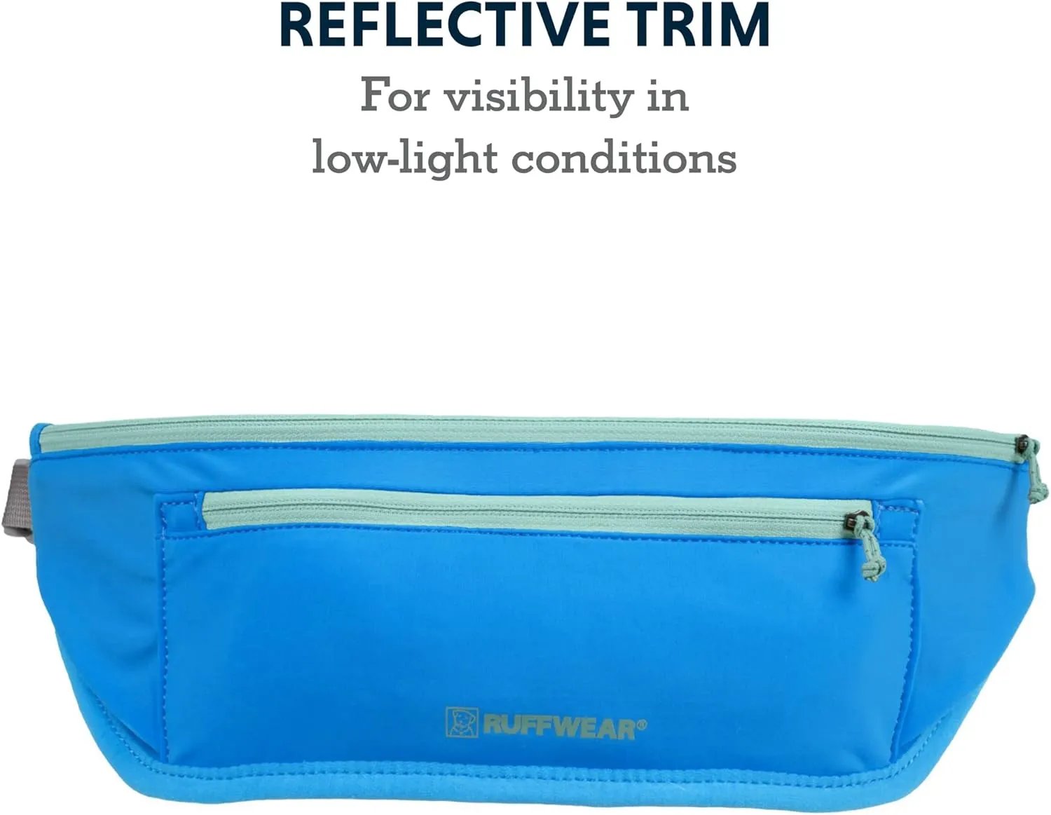 Ruffwear, Trail Runner Belt, Hands Free Adjustable with Pocket, Blue Pool, Large/X-Large
