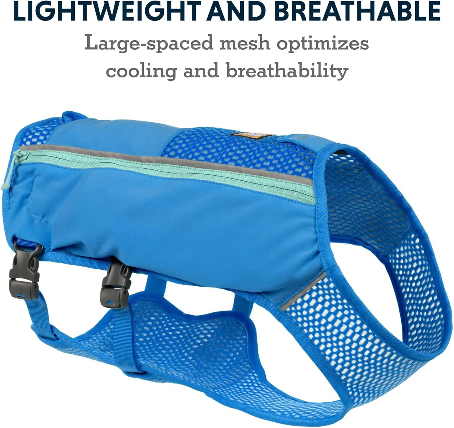 Ruffwear, Trail Runner Running Vest, with Hydration Bladder, Blue Pool, Medium
